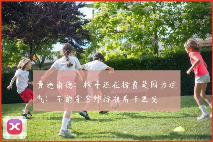 费迪南德：枪手还在榜首是因为运气；不能拿索帅标准看卡里克